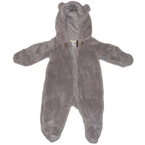 *RARE* Carter’s Teddy Bear Baby Footed Onesie with hand covers